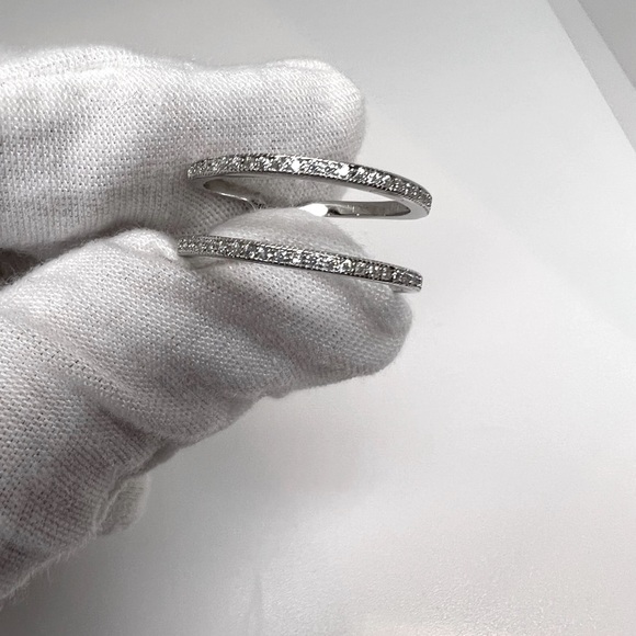 Sale $18! Sterling Silver. Double Band Cz Ring - Picture 8 of 16